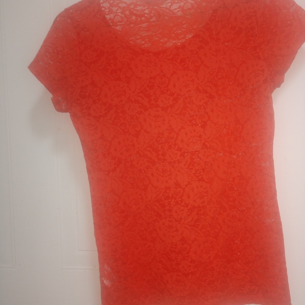 Forever 21 Orange lace Top